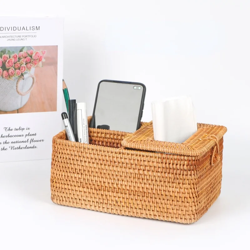 Rattan Tissue Box Home Decoration Handmade Desktop Paper Rattan Mask Box For Barthroom Home Hotel And Office
Rattan Tissue Box Home Decoration Handmade Desktop Paper Rattan Mask Box For Barthroom Home Hotel And Office