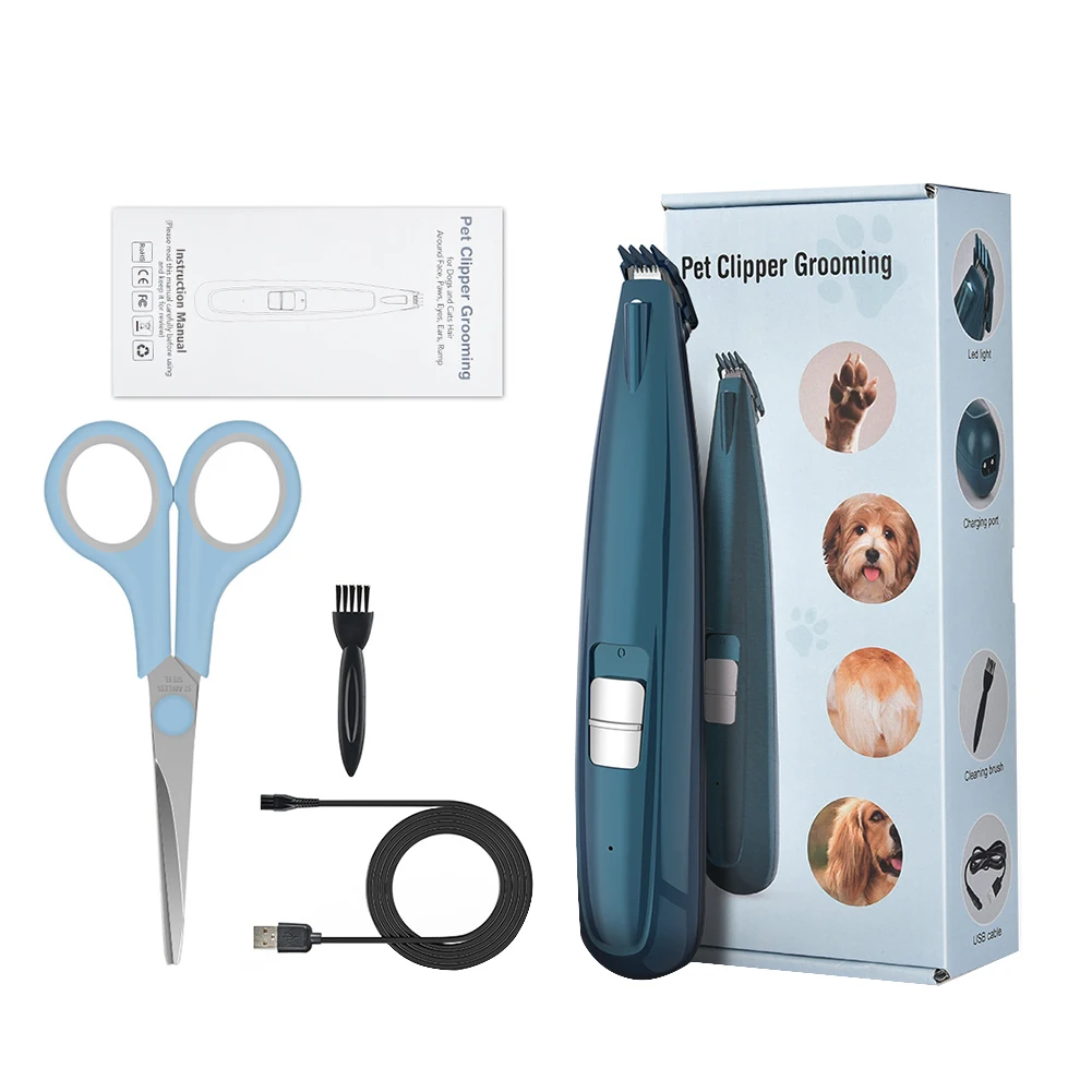 

Dog Clipper Dog Hair Clippers Grooming Haircut Trimmer Shaver Set USB Electric Hair Cutter Scissor Machine Pets Pedicure Tool