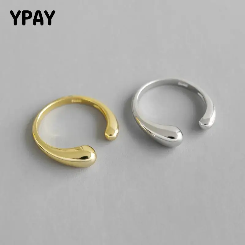 YPAY Simple Water Drop Open Rings for Women Korea INS 100% Solid 925 Sterling Silver Adjustable Ring Fine Party Jewelry YMR892
YPAY Simple Water Drop Open Rings for Women Korea INS 100% Solid 925 Sterling Silver Adjustable Ring Fine Party Jewelry YMR892