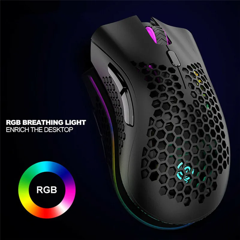 2.4GHz Wirelessly Mouse With USB Receiver Plug Ergonomic Optical RGB Illuminated 3 Levels DPI for Laptop Computers
2.4GHz Wirelessly Mouse With USB Receiver Plug Ergonomic Optical RGB Illuminated 3 Levels DPI for Laptop Computers