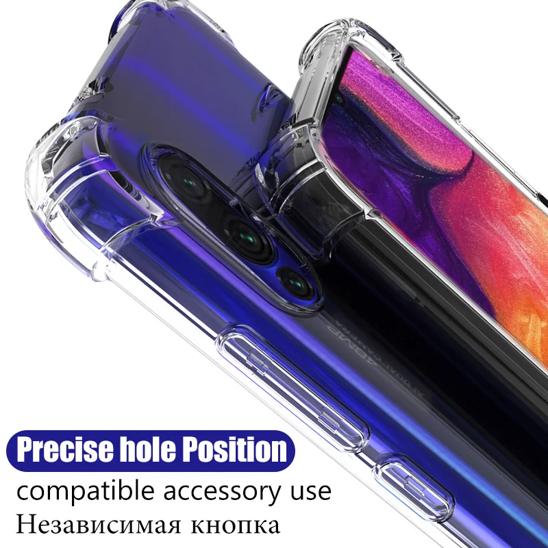 Роскошный прозрачный противоударный чехол для телефона Samsung Galaxy Note 20 Ultra S20 FE Plus A21