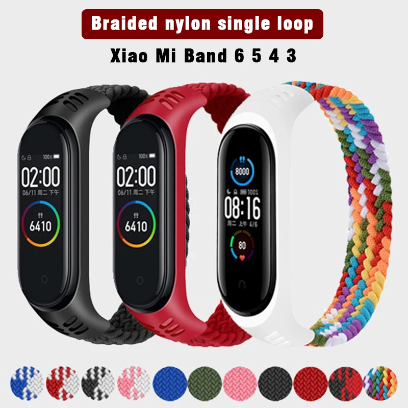 Braided Solo Loop Strap For Xiaomi MI Band 6/5 Nylon Fabric Replacement Bracelet For MI Band 4/3 Elastic Wristband Accessories
Braided Solo Loop Strap For Xiaomi MI Band 6/5 Nylon Fabric Replacement Bracelet For MI Band 4/3 Elastic Wristband Accessories