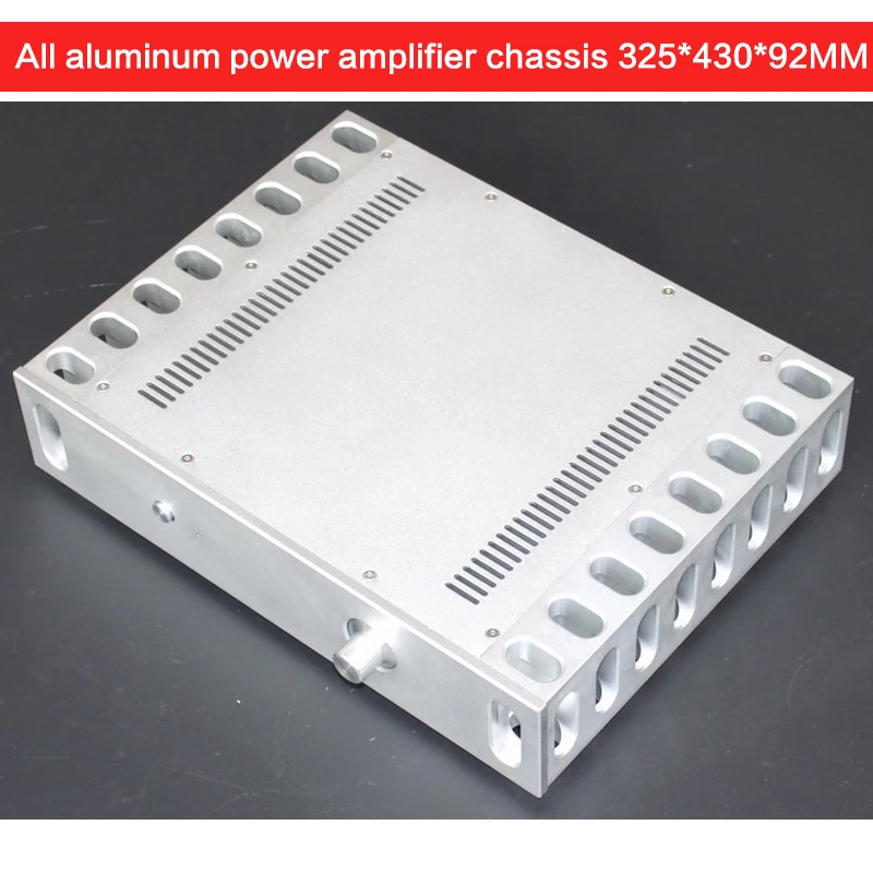 All-aluminum Power Amplifier Chassis WA45 Multi-purpose Case Audio Shell Power Box Amplifier House with Radiator 325*430*92MM
All-aluminum Power Amplifier Chassis WA45 Multi-purpose Case Audio Shell Power Box Amplifier House with Radiator 325*430*92MM