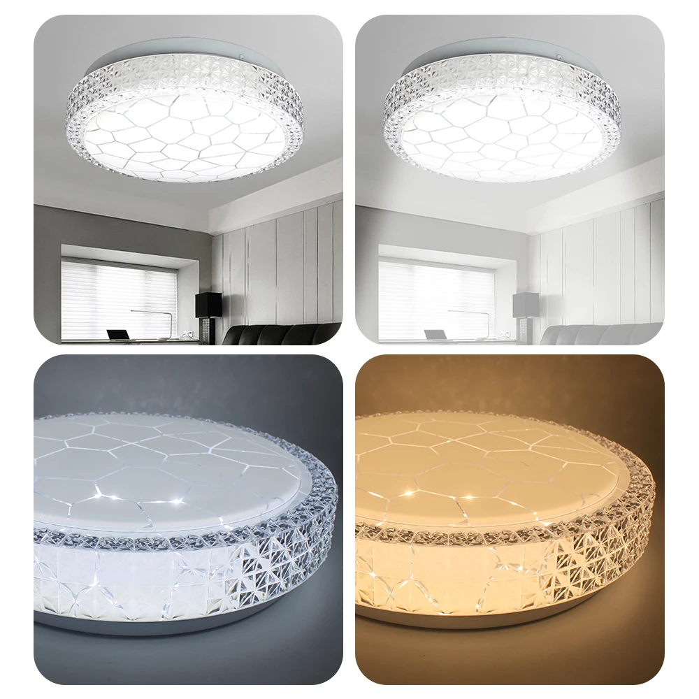 LED Ceiling Light Lamp Modern Living Room Lighting Fixture Crystal Rim 220V 3 Color Adjustable Panel Lights For Bedroom Kitchen
LED Ceiling Light Lamp Modern Living Room Lighting Fixture Crystal Rim 220V 3 Color Adjustable Panel Lights For Bedroom Kitchen