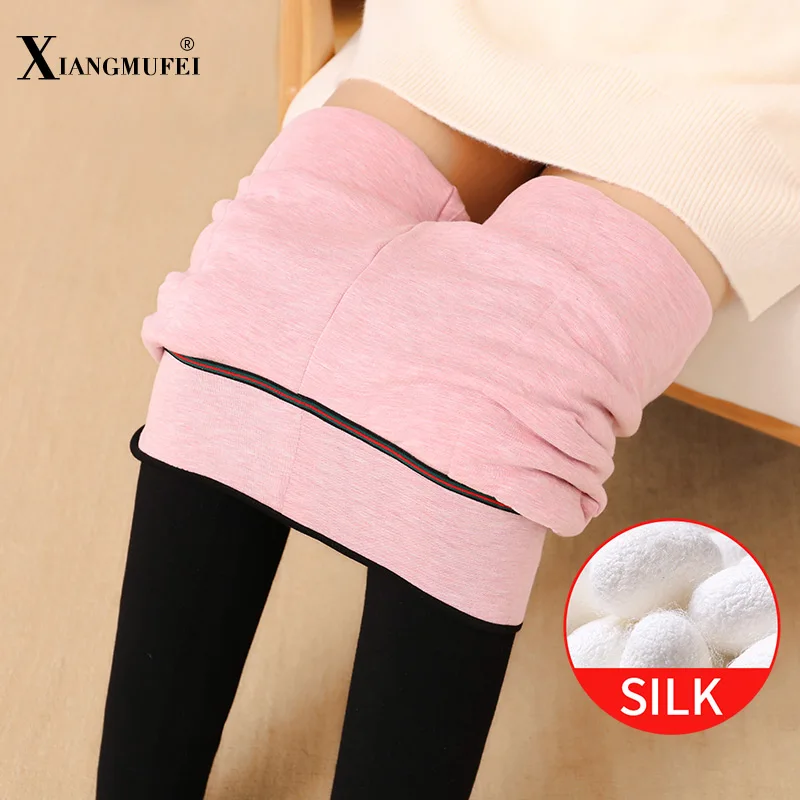 for Winter Woman's High Waist Slim Fit Leggings 100% Silk Inner Layer Warm Pants Thicken Solid Color Skin-friendly Trousers
for Winter Woman's High Waist Slim Fit Leggings 100% Silk Inner Layer Warm Pants Thicken Solid Color Skin-friendly Trousers