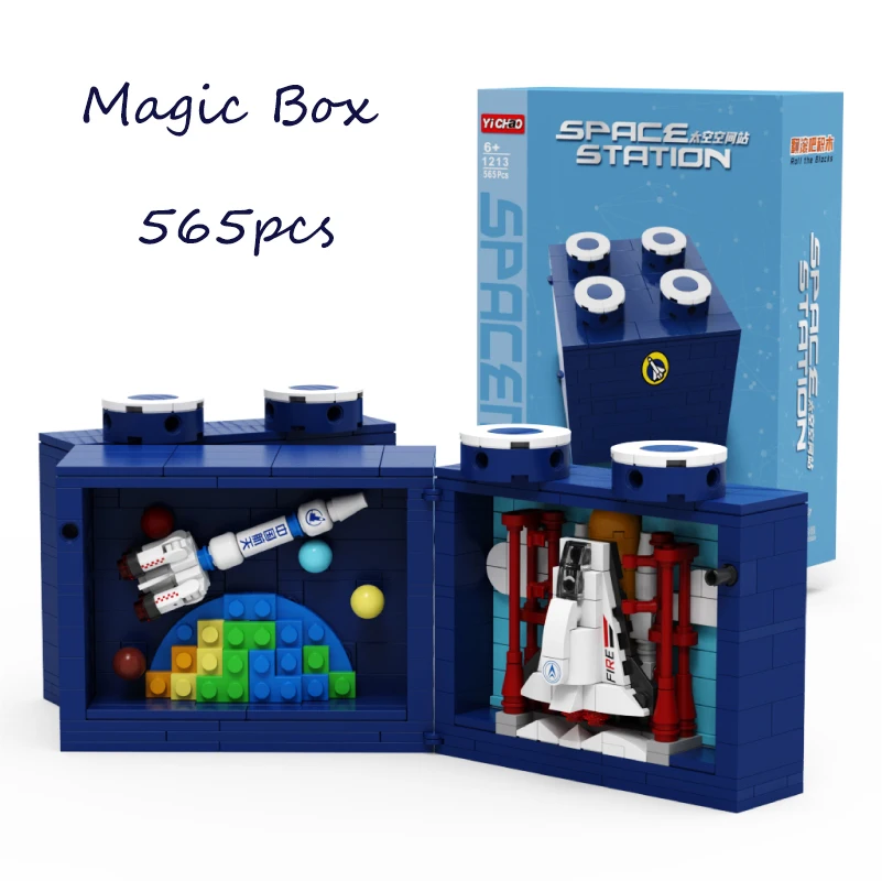 565pcs MOC Universe Unknown Magicial Box Creative Diy Building Blocks Space Station Aerospace Scenes Toys Kids Christmas Gift
565pcs MOC Universe Unknown Magicial Box Creative Diy Building Blocks Space Station Aerospace Scenes Toys Kids Christmas Gift