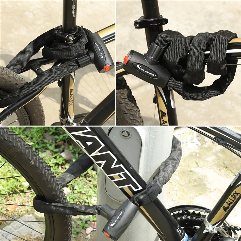 WEST BIKING Bicycle Lock MTB Road Bike Safety Anti-theft Chain Lock With 2 Keys Outdoor Cycling Bicycle Accessories Bike Lock
WEST BIKING Bicycle Lock MTB Road Bike Safety Anti-theft Chain Lock With 2 Keys Outdoor Cycling Bicycle Accessories Bike Lock