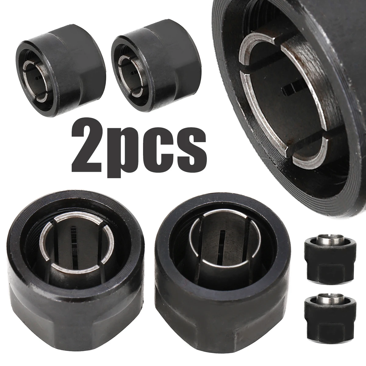 2pcs Collet 1/2" 12.7mm 12mm Durable Router Collets for HITACHI 23421 M12VE M12VC M12V2 M12SE M12SA2
2pcs Collet 1/2" 12.7mm 12mm Durable Router Collets for HITACHI 23421 M12VE M12VC M12V2 M12SE M12SA2