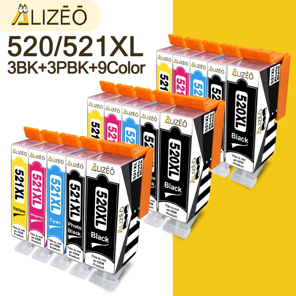 PGI 520 CLI 521 Ink Cartridge For Canon PGI 520 CLI 521 For Canon PIXMA MP620 MP630 MP640 MP980 MP990 MP1900 MX860 MX87 Printer
PGI 520 CLI 521 Ink Cartridge For Canon PGI 520 CLI 521 For Canon PIXMA MP620 MP630 MP640 MP980 MP990 MP1900 MX860 MX87 Printer