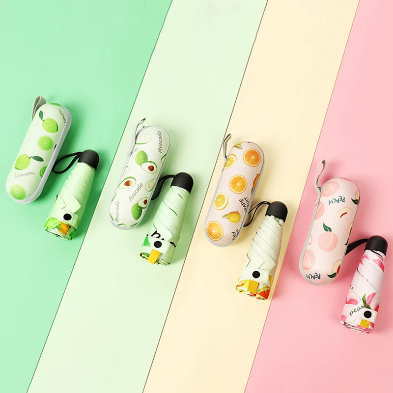 Ultra Lights and Small Mini Umbrella with Cute Capsule Case 5 Folding Compact Pocket Umbrella
Ultra Lights and Small Mini Umbrella with Cute Capsule Case 5 Folding Compact Pocket Umbrella