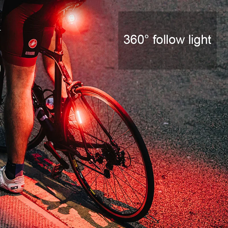 Smart Sensing Bike Brake Taillight 200LM LED Bicycle Rear Light USB Charging Cycling Tail Light 8 Modes Safety Warning MTB Lamp
Smart Sensing Bike Brake Taillight 200LM LED Bicycle Rear Light USB Charging Cycling Tail Light 8 Modes Safety Warning MTB Lamp