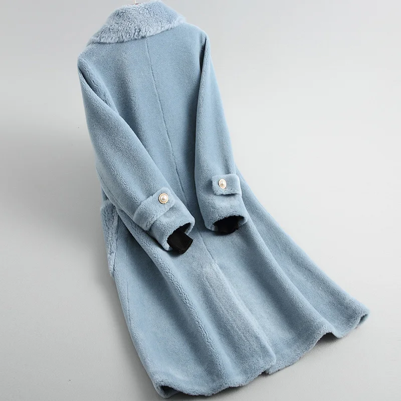 Coat Fur Real Women Clothes 2020 Korean Fashion Eleagnt Slim Casual Long Wool Jacket Red Blue Overcoat Hiver 19017LW536
Coat Fur Real Women Clothes 2020 Korean Fashion Eleagnt Slim Casual Long Wool Jacket Red Blue Overcoat Hiver 19017LW536