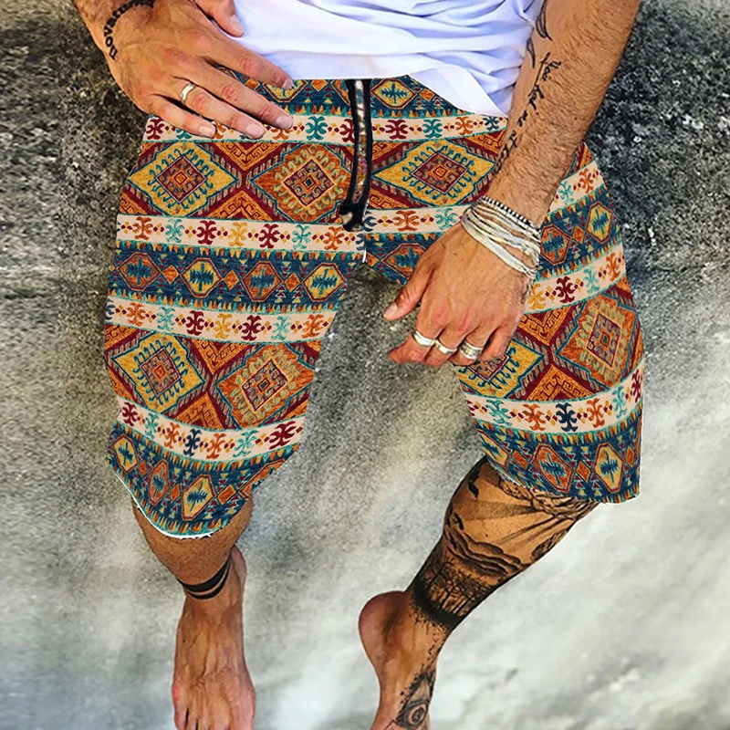 Men Pants Summer New Printed Loose Straight Elastic Waist Thin Shorts All-Match Youth Drawstring Beach Short Fashion Streetwear
Men Pants Summer New Printed Loose Straight Elastic Waist Thin Shorts All-Match Youth Drawstring Beach Short Fashion Streetwear