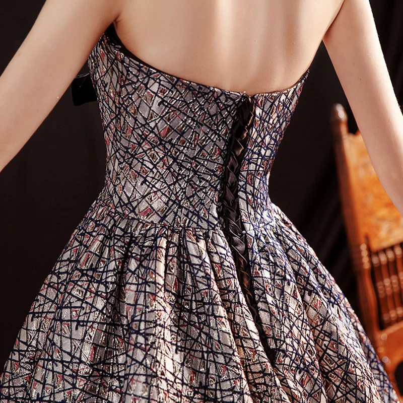 Evening Dresses Vintage Luxury Blue A-Line Embroidery Button Backless Jersey Strapless Sleeveless Elegant Lady Formal Gown TS711
Evening Dresses Vintage Luxury Blue A-Line Embroidery Button Backless Jersey Strapless Sleeveless Elegant Lady Formal Gown TS711