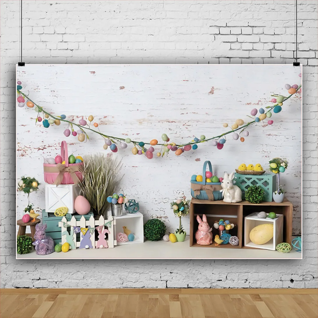 Easter Bunny Egg Beautiful Lawn Bunting Backdrops Photo Background Happy Holiday Decorations for Kids Photography Props
Easter Bunny Egg Beautiful Lawn Bunting Backdrops Photo Background Happy Holiday Decorations for Kids Photography Props