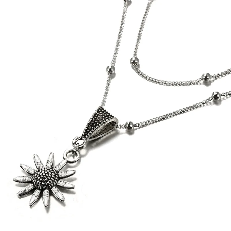 New Retro Bohemian Ethnic Style Sunflower Necklace Ladies Double Necklace Luxury Jewelry Fashion Luxury Necklace
New Retro Bohemian Ethnic Style Sunflower Necklace Ladies Double Necklace Luxury Jewelry Fashion Luxury Necklace