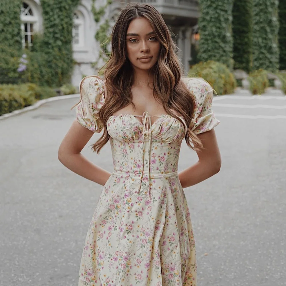 Lady Floral Print Casual Midi Sexy Party Dresses For Womens Strapless Autumn Summer Dress Club Bodycon Dress Puff Vestidos
Lady Floral Print Casual Midi Sexy Party Dresses For Womens Strapless Autumn Summer Dress Club Bodycon Dress Puff Vestidos