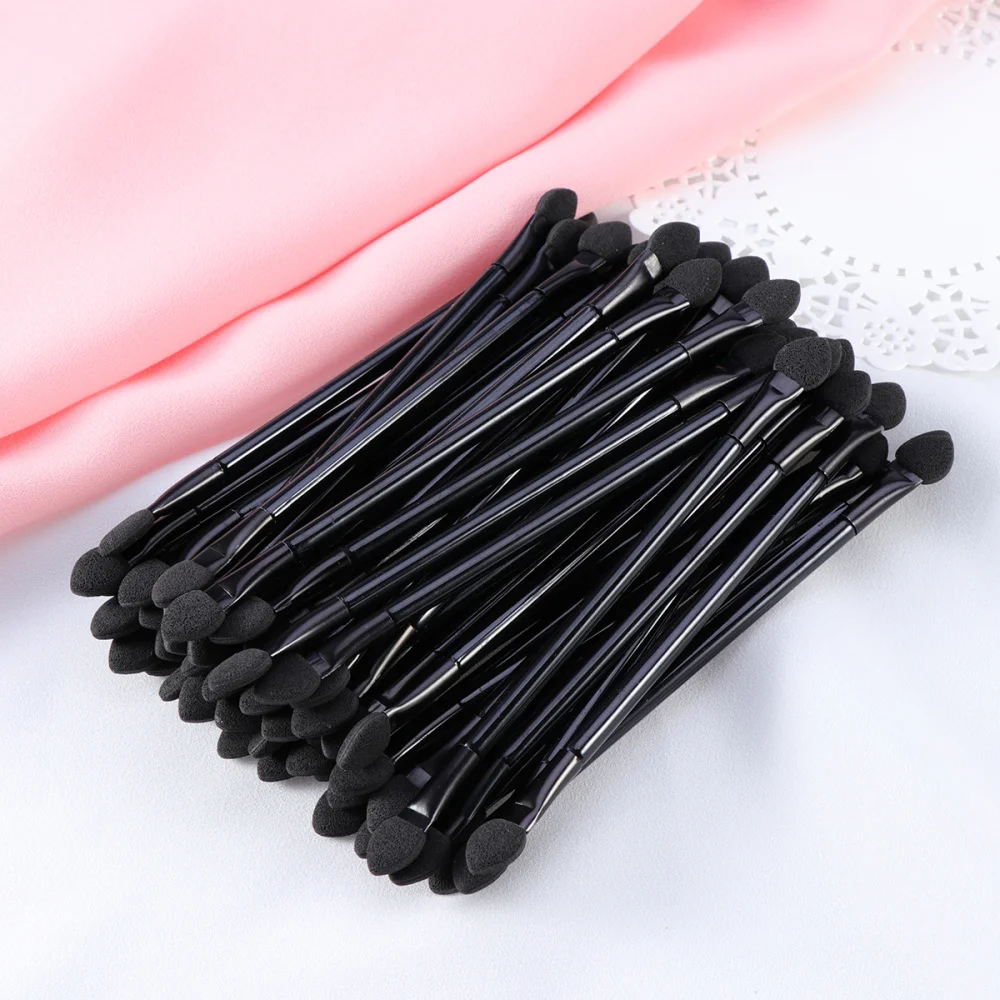 50pcs Disposable Dual Sides Eyeshadow Sponge Brushes Makeup Applicator with Long Handle (Black)
50pcs Disposable Dual Sides Eyeshadow Sponge Brushes Makeup Applicator with Long Handle (Black)