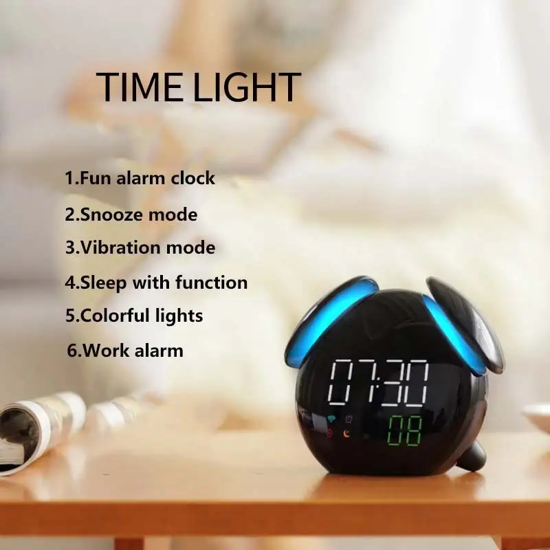 Intelligent induction colorful mushroom lamp electronic clock mini digital clock led watch watch small table clock luminous mute
Intelligent induction colorful mushroom lamp electronic clock mini digital clock led watch watch small table clock luminous mute