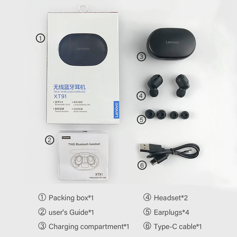 Original Lenovo XT91 TWS Earphone Wireless Bluetooth Headphones AI Control Gaming Headset Stereo bass With Mic Noise Reduction
Original Lenovo XT91 TWS Earphone Wireless Bluetooth Headphones AI Control Gaming Headset Stereo bass With Mic Noise Reduction