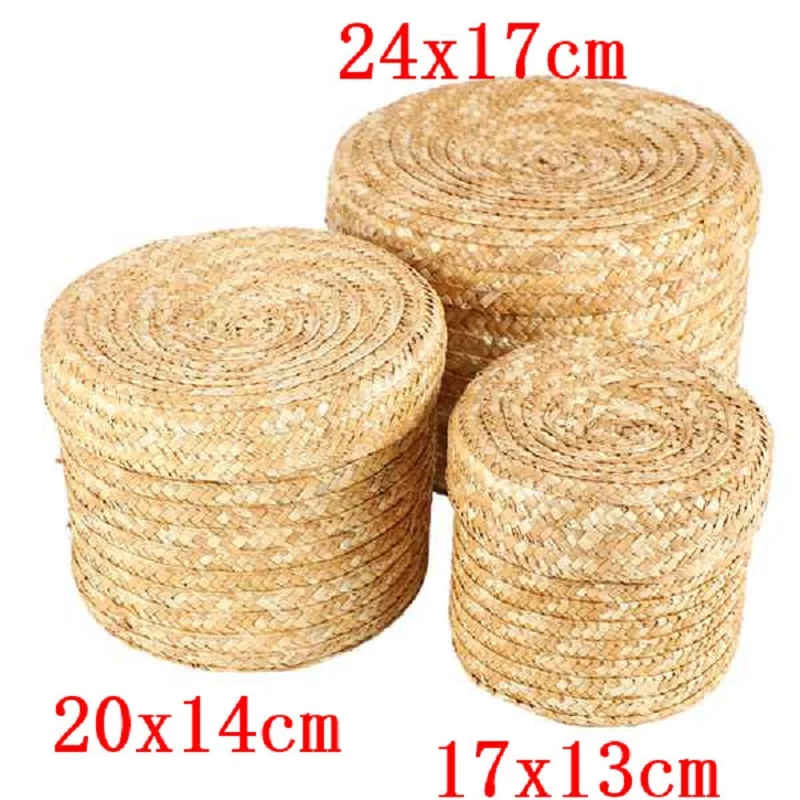 3 Pcs/Set Handmade Straw Woven Storage Basket With Lid Snack Organizer Storage Box Laundry Baskets Rattan Storage Flower Basket
3 Pcs/Set Handmade Straw Woven Storage Basket With Lid Snack Organizer Storage Box Laundry Baskets Rattan Storage Flower Basket
