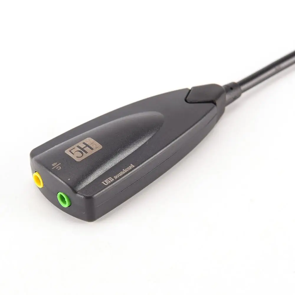 Компьютер ПК Внешняя USB звуковая карта 7 1 адаптер 5HV2 3D Аудио гарнитура микрофон 3 5