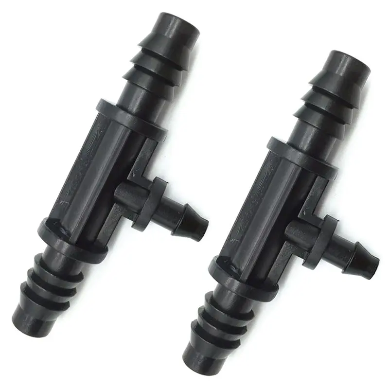 10 Pcs Tee Connector Use In The 8/11mm Tube Change In 4/7mm Barbed Connector Pipe Tee Garden Watering Irrigation