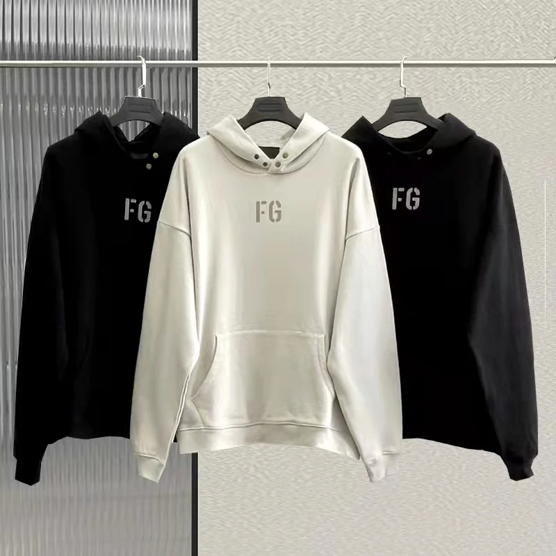 FG Oversized Hoodie Flocking Logo Hooded Sweatshirt Male Women's Sweatshirts 1:1 Cotton Hip Hop Loose Unisex Essentials Hoodies
FG Oversized Hoodie Flocking Logo Hooded Sweatshirt Male Women's Sweatshirts 1:1 Cotton Hip Hop Loose Unisex Essentials Hoodies