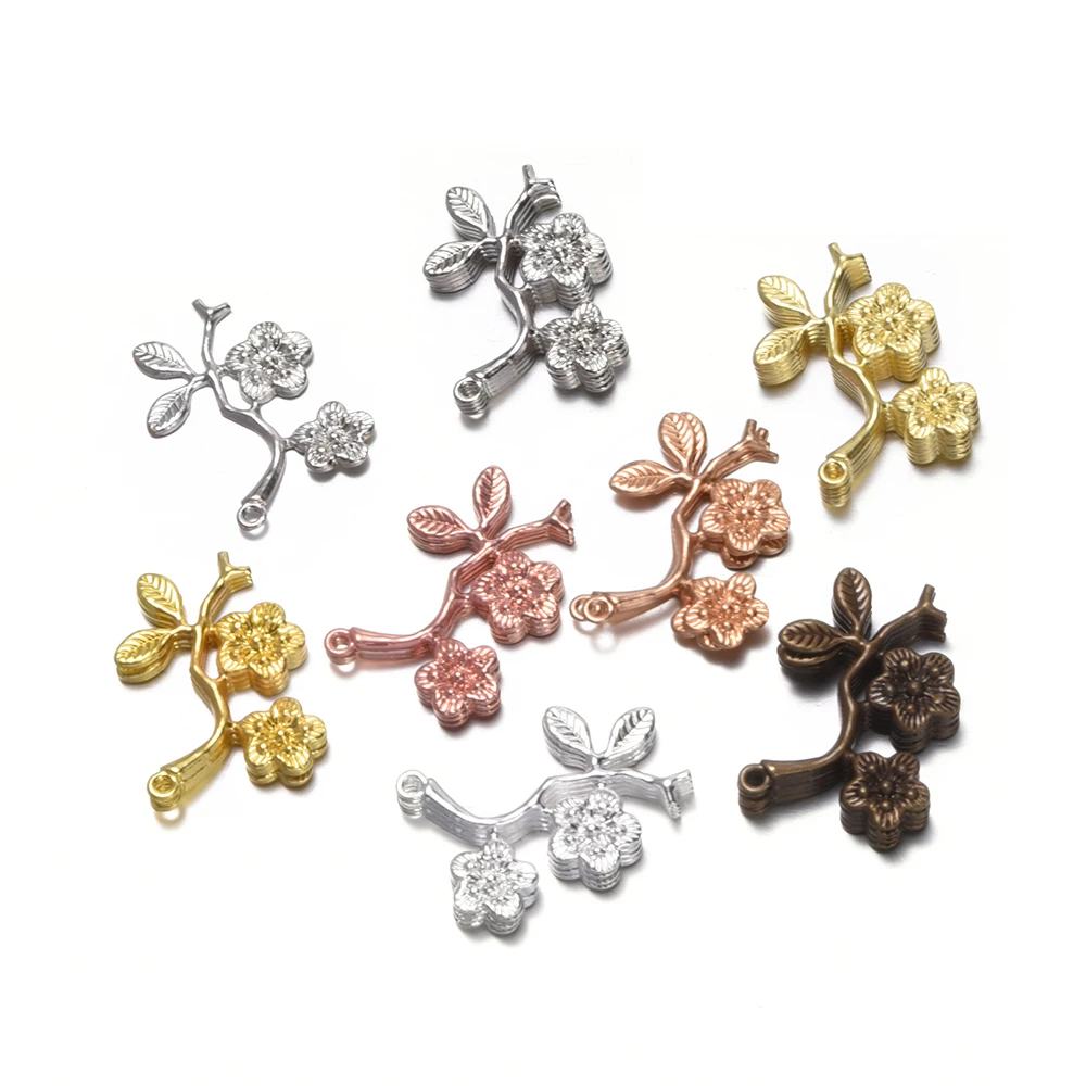 10pcs/lot antique gold silver multi color bronze flwoer brance charms pendant branch DIY jewlery making supplies
10pcs/lot antique gold silver multi color bronze flwoer brance charms pendant branch DIY jewlery making supplies