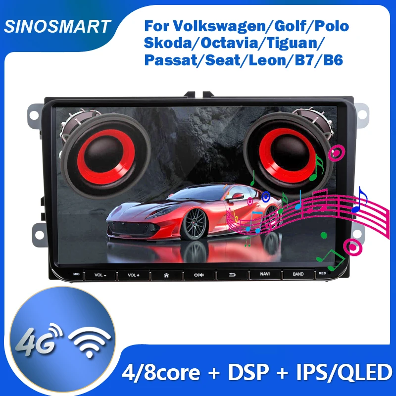 Sinosmart для Volkswagen Polo Golf Octavia Passat B7 B6 Skoda Универсальный навигационный радиоплеер 2006-2012 2.5D IPS/QLED экран
Sinosmart для Volkswagen Polo Golf Octavia Passat B7 B6 Skoda Универсальный навигационный радиоплеер 2006-2012 2.5D IPS/QLED экран