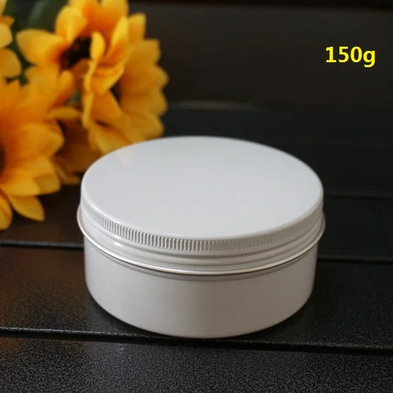 150ml Empty Round White Aluminum Box Metal Tin Cans 150g Cosmetic Cream Container 82*38mm DIY Refillable Jar Tea Aluminum Pot
150ml Empty Round White Aluminum Box Metal Tin Cans 150g Cosmetic Cream Container 82*38mm DIY Refillable Jar Tea Aluminum Pot