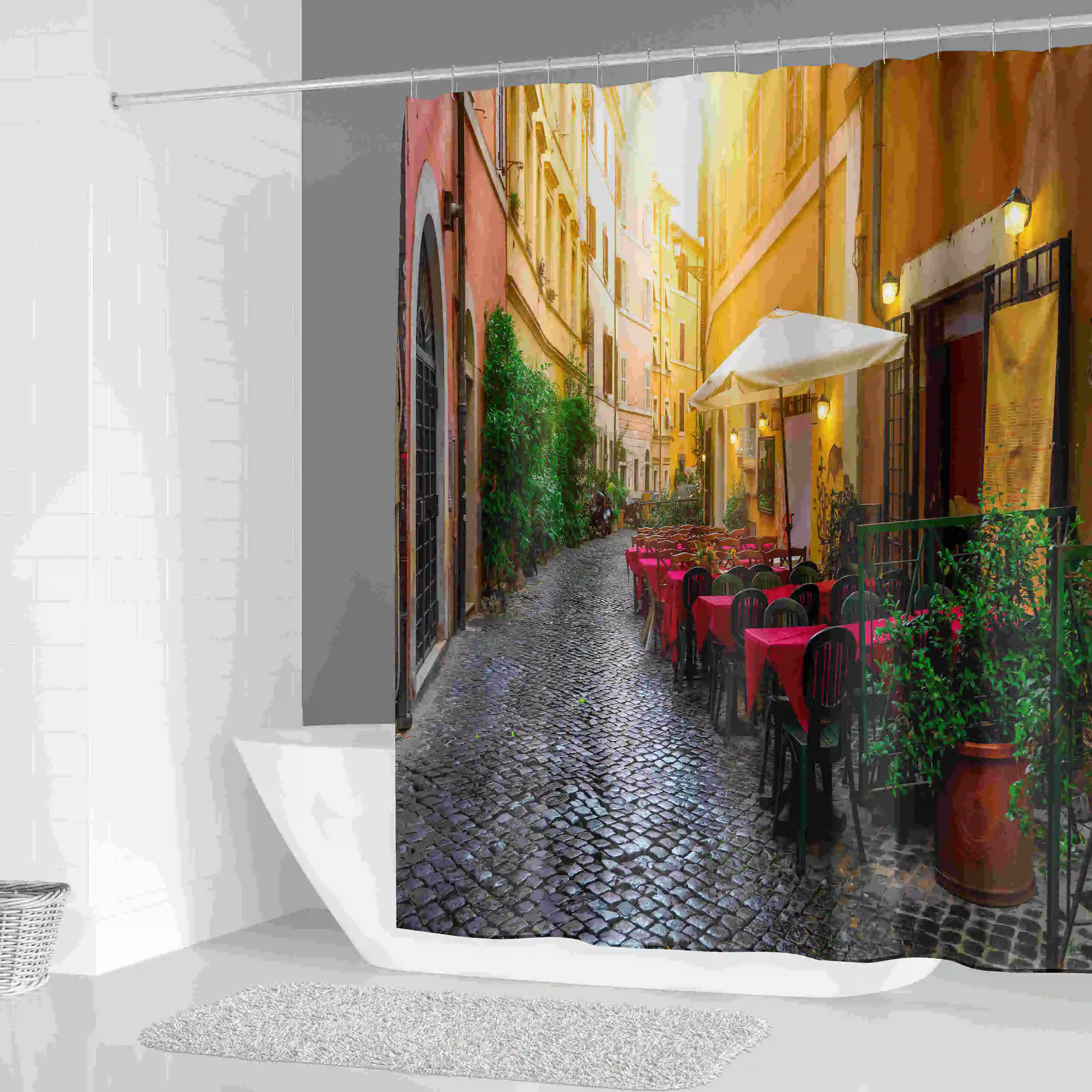 Garden Flowers Scenery Shower Curtains Decoration Waterproof Fabric Bath Curtain Bathroom
Garden Flowers Scenery Shower Curtains Decoration Waterproof Fabric Bath Curtain Bathroom