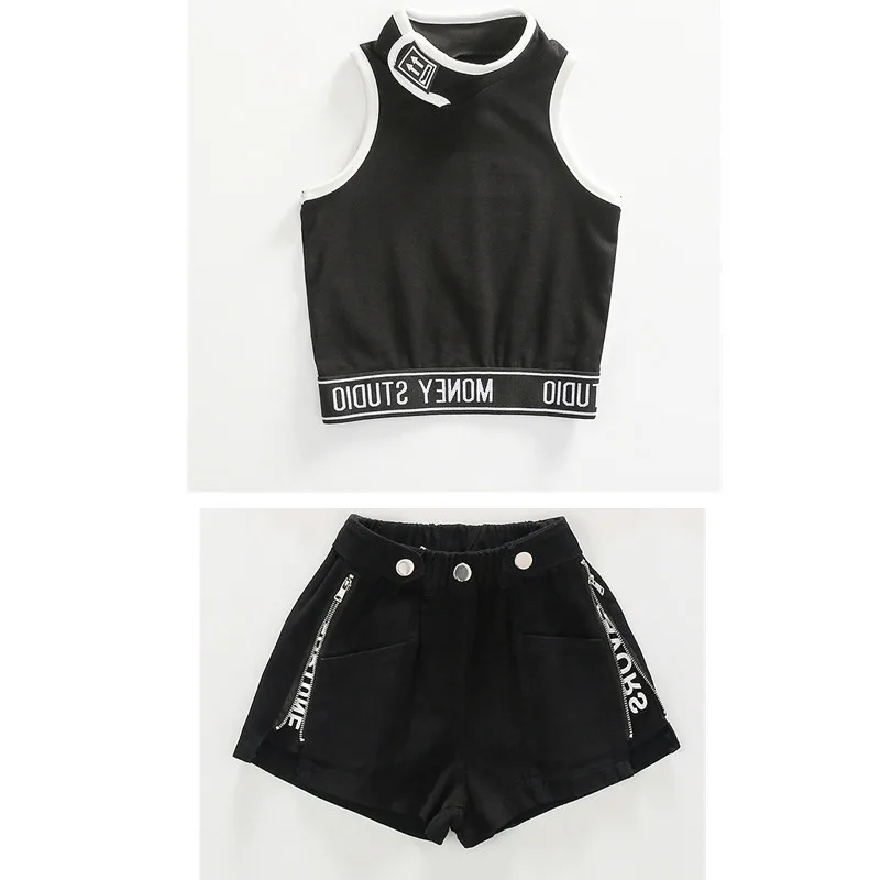 Cool Girls Clothes Summer Outfit Vest Shorts Sets Sleeveless T-Shirt Sweatshirt Tops Hot Pants Cotton Children Costume Girl Wear
Cool Girls Clothes Summer Outfit Vest Shorts Sets Sleeveless T-Shirt Sweatshirt Tops Hot Pants Cotton Children Costume Girl Wear