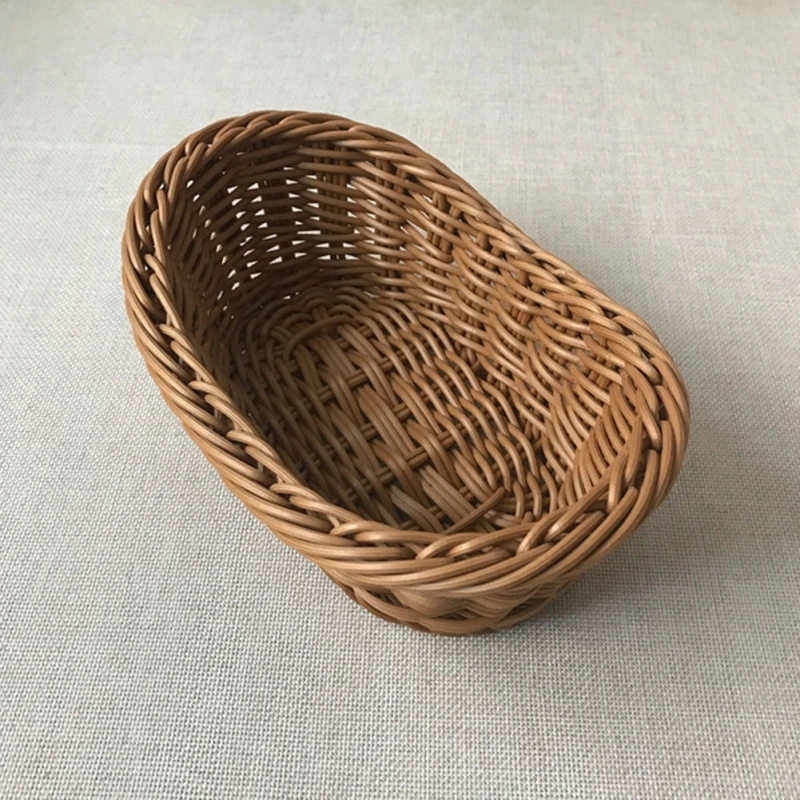 s-Wicker Woven Basket Bread Tray Serving For Food Fruit Cosmetic Storage Tabletop Bathroom Storage
s-Wicker Woven Basket Bread Tray Serving For Food Fruit Cosmetic Storage Tabletop Bathroom Storage