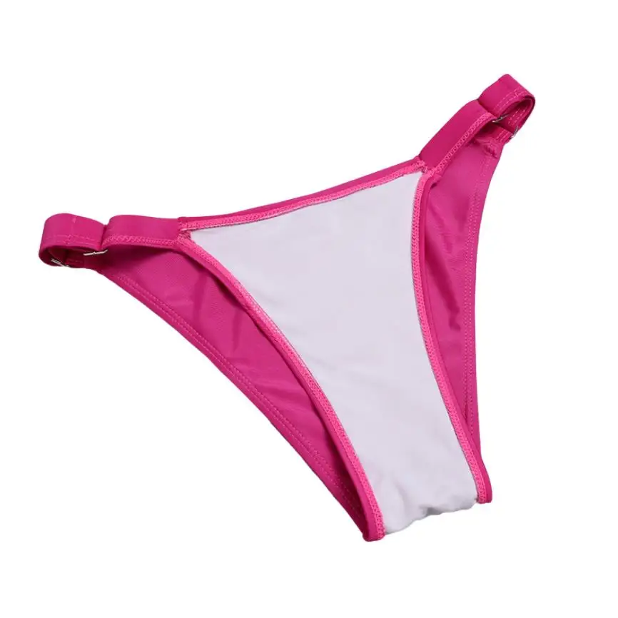 Womens Sexy Two Piece Bikini Suits Fashion Solid Color Bandage Camisole and Mid-waist Thong
Womens Sexy Two Piece Bikini Suits Fashion Solid Color Bandage Camisole and Mid-waist Thong