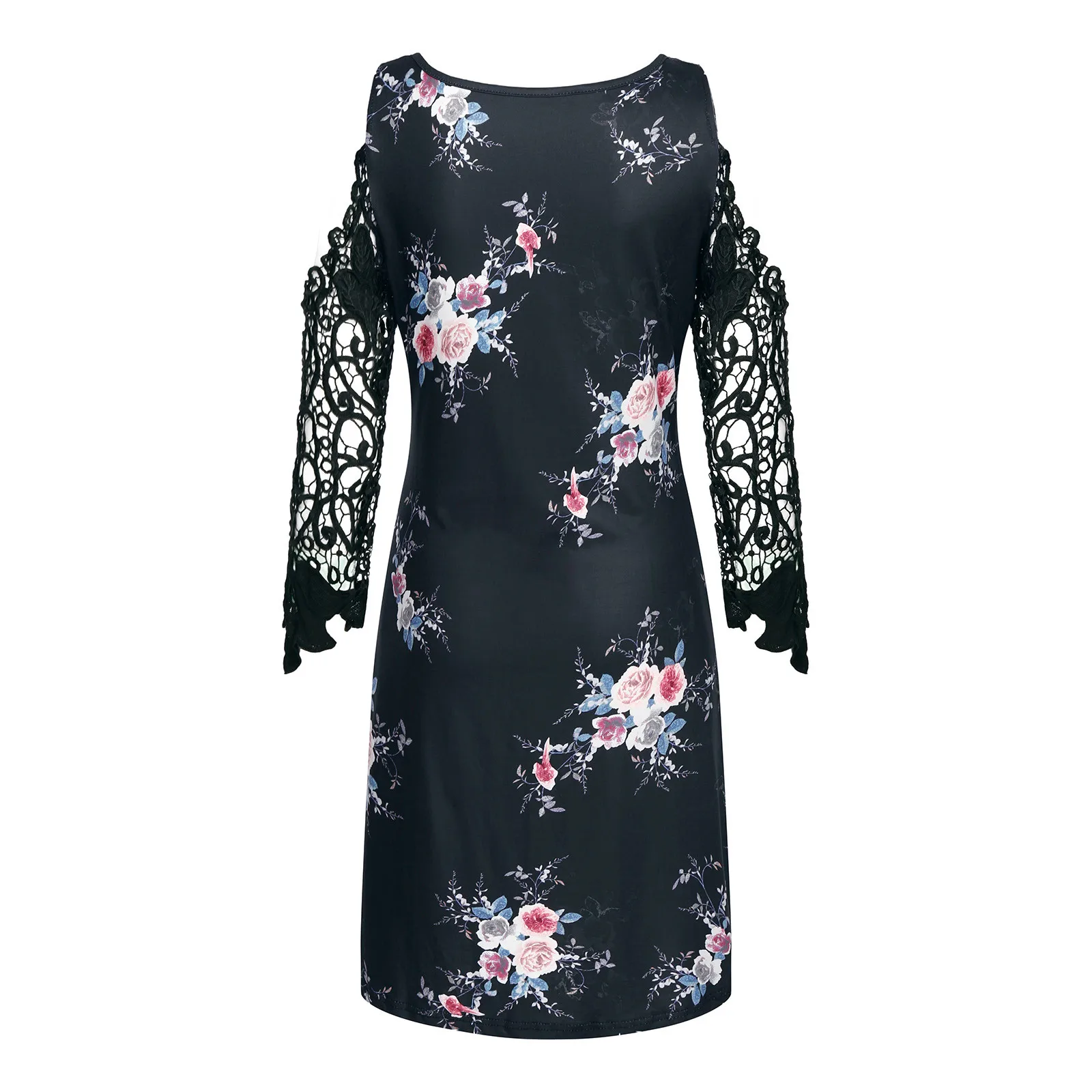 Fashion Women O-Neck Floral Print Lace Sleeve Patchwork Casaul Loose Dress Sexy Slim A-line Version Woman's dress
Fashion Women O-Neck Floral Print Lace Sleeve Patchwork Casaul Loose Dress Sexy Slim A-line Version Woman's dress