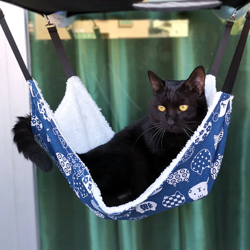 Cat Hammock Pet Cat Litter Iron Cage Breathable Double-Sided Plus Hammock Pet Supplies Sleeping Bag Warm Cat Bed Mat
Cat Hammock Pet Cat Litter Iron Cage Breathable Double-Sided Plus Hammock Pet Supplies Sleeping Bag Warm Cat Bed Mat