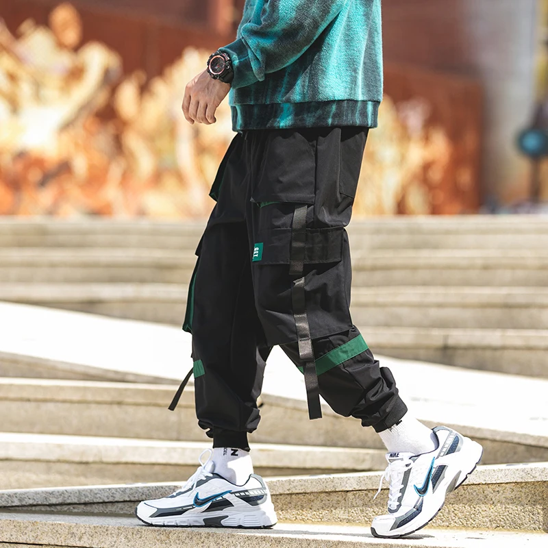BOATTAIL 2019 Men Multi-pocket Harem Hip Pop Pants Trousers Streetwear Sweatpants Hombre Male Casual Fashion Cargo | Мужская одежда