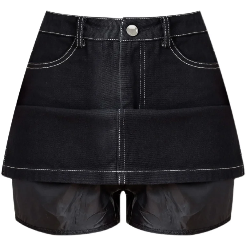 Casual Denim Skirt Women High Waist Button A-line Short Skirt Female Fashionable Streetwear Summer Jean Skirts
Casual Denim Skirt Women High Waist Button A-line Short Skirt Female Fashionable Streetwear Summer Jean Skirts