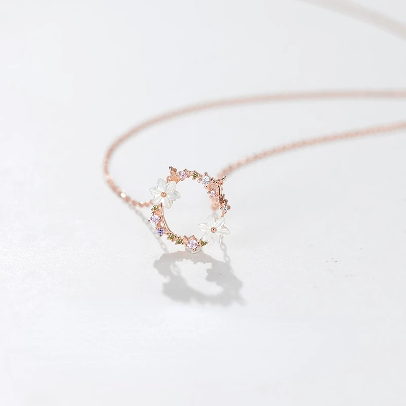 100% S925 Sterling Silver Flower Circle Necklace Cubic Zirconia Diamond Necklace For Women Girl Birthday Gift Fine Jewelry
100% S925 Sterling Silver Flower Circle Necklace Cubic Zirconia Diamond Necklace For Women Girl Birthday Gift Fine Jewelry