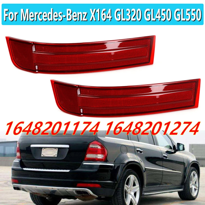 

Rear Bumper Light Warn Light Red Lens For Mercedes-Benz X164 GL320 GL450 GL550 2007-2009 1648201174 1648201274