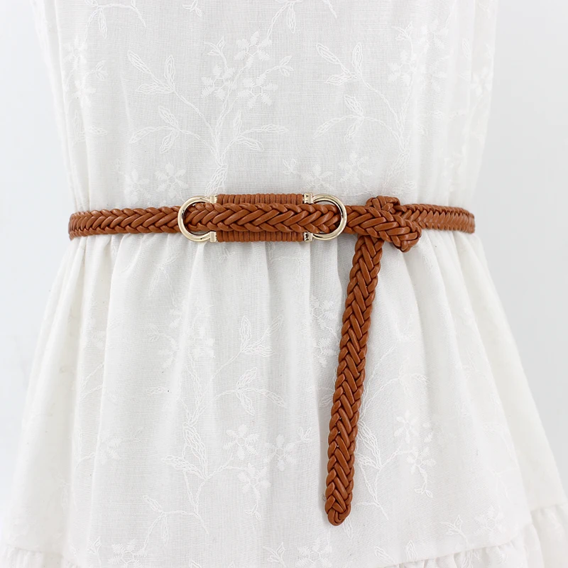 Ladies' hand-woven retro thin belt decorated with fashion all-match small belt 5 colors length 105cm width 1.5cm
Ladies' hand-woven retro thin belt decorated with fashion all-match small belt 5 colors length 105cm width 1.5cm