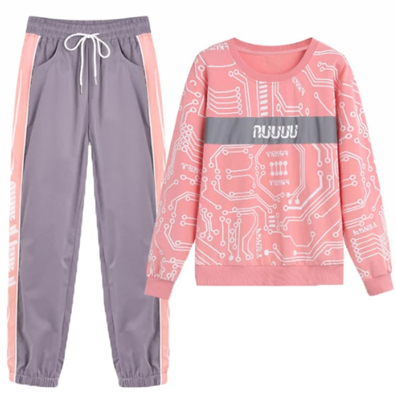 early autumn suit ladies casual sportswear long-sleeved running round neck loose spring and autumn two-piece women
early autumn suit ladies casual sportswear long-sleeved running round neck loose spring and autumn two-piece women