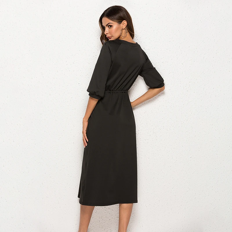 Summer Dress 2020 Women Boho Style Solid Lantern Sleeve Beach Dress Elegant Party Dresses With Belt Vestidos De Fiesta Plus Size
Summer Dress 2020 Women Boho Style Solid Lantern Sleeve Beach Dress Elegant Party Dresses With Belt Vestidos De Fiesta Plus Size