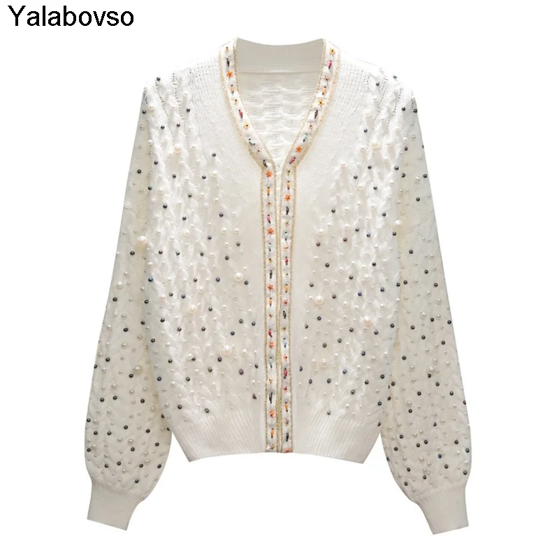 Beaded Short Knitted Jacket Women 2020 New Small Fresh Long Sleeve Cardigan Oversized Sweater Korean Fashion
Beaded Short Knitted Jacket Women 2020 New Small Fresh Long Sleeve Cardigan Oversized Sweater Korean Fashion