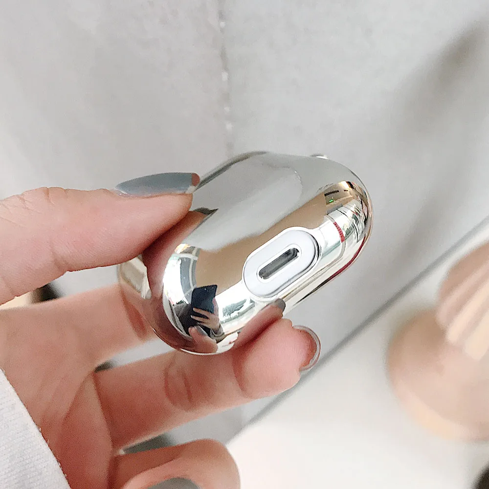 Electroplated Mirror Earphone Case For AirPods Pro 2 1 Case Cute Hard Luxury Bling Protective Cover for AirPod Air Pods 2 3 Case
Electroplated Mirror Earphone Case For AirPods Pro 2 1 Case Cute Hard Luxury Bling Protective Cover for AirPod Air Pods 2 3 Case