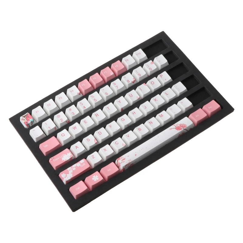 104 Keys OEM PBT Keycaps Full Set Mechanical Keyboard Keycaps PBT Dye-Sublimation Cherry Blossom Keycaps
104 Keys OEM PBT Keycaps Full Set Mechanical Keyboard Keycaps PBT Dye-Sublimation Cherry Blossom Keycaps