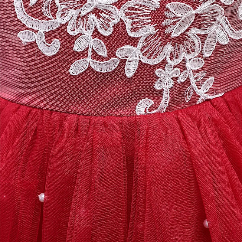 Детское Кружевное платье-пачка с открытой спиной цветочным принтом | Детская