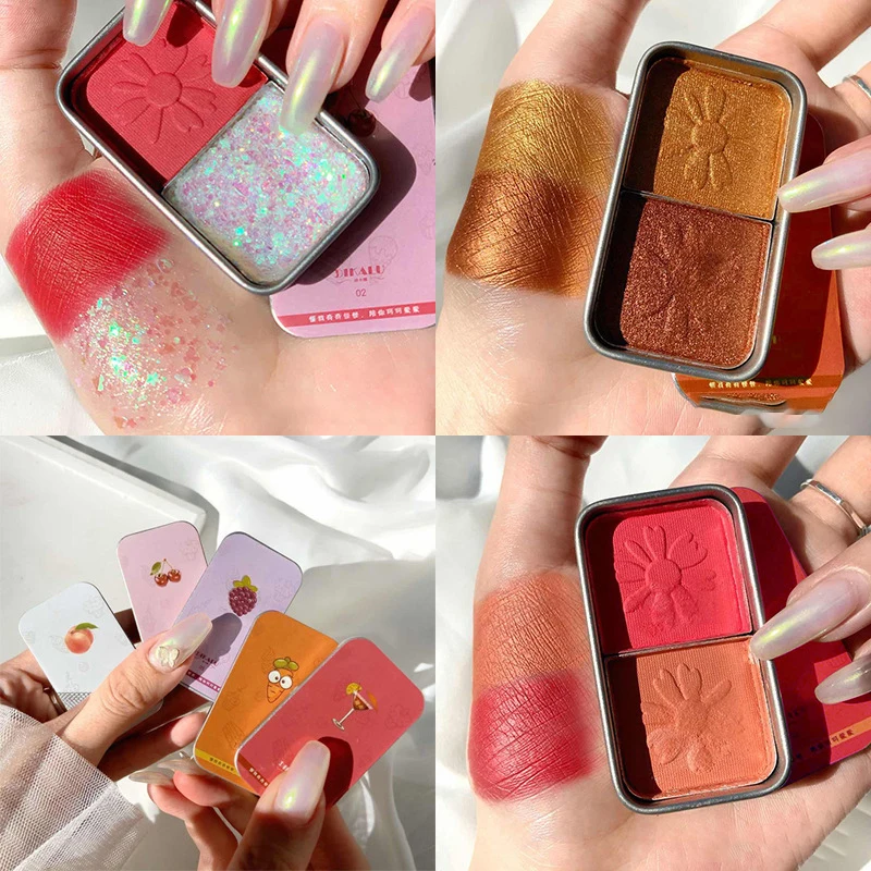 2Colors Matte Eyeshadow Palette Shimmer Metallic Diamond Pigment Makeup
2Colors Matte Eyeshadow Palette Shimmer Metallic Diamond Pigment Makeup