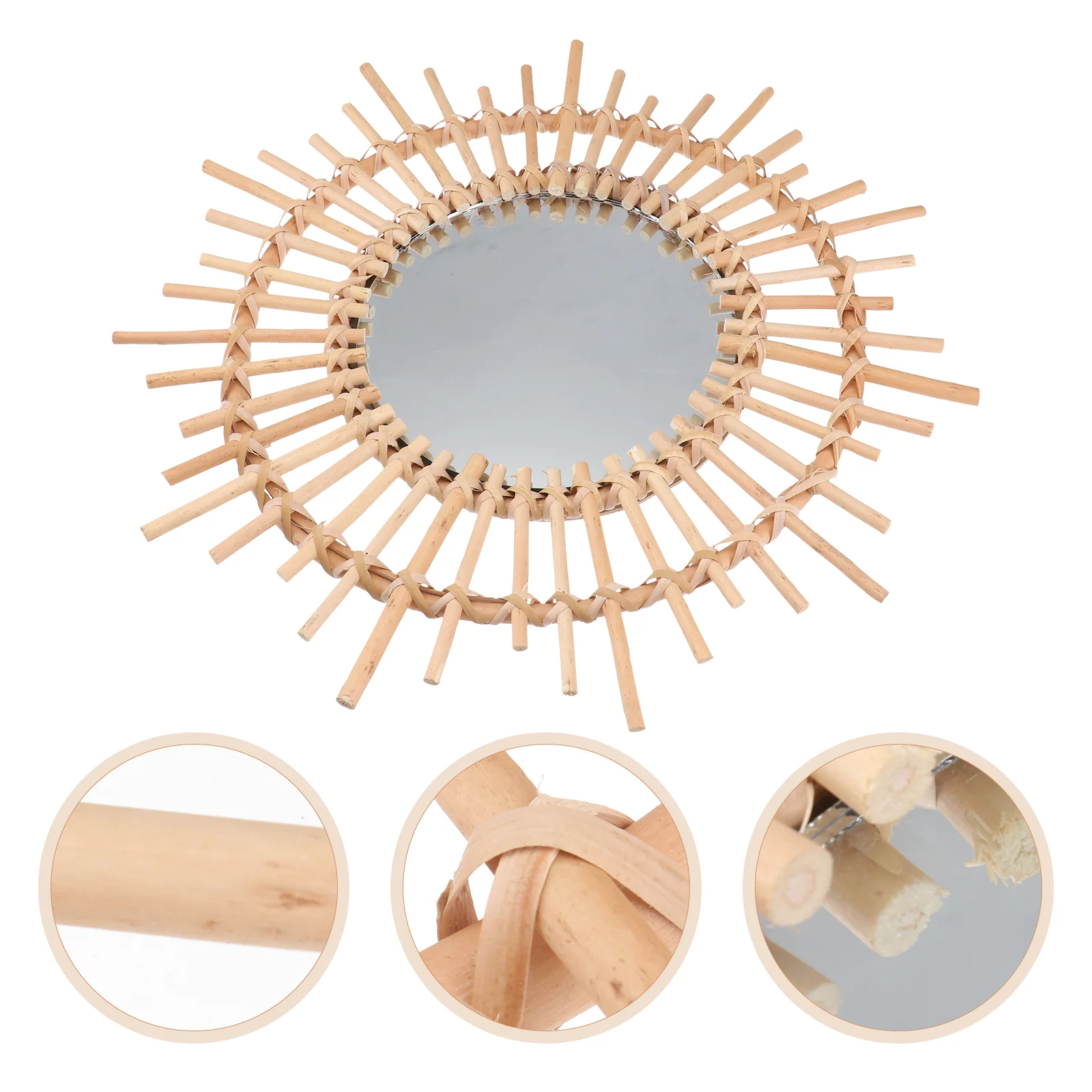 1Pc Wall Hanging Makeup Mirror Decorative Mirror Household Cosmetic Mirror Khaki
1Pc Wall Hanging Makeup Mirror Decorative Mirror Household Cosmetic Mirror Khaki